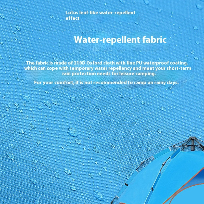 Double-layer 3-4 People Oxford Cloth Camping Tent