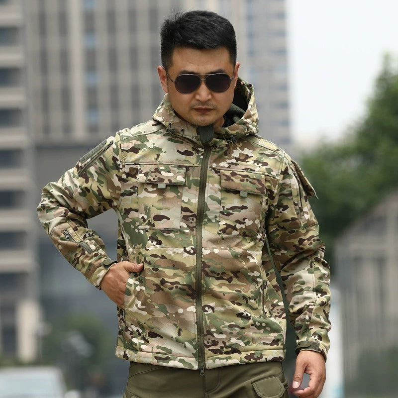 Shell Jacket Camouflage Cold Sports