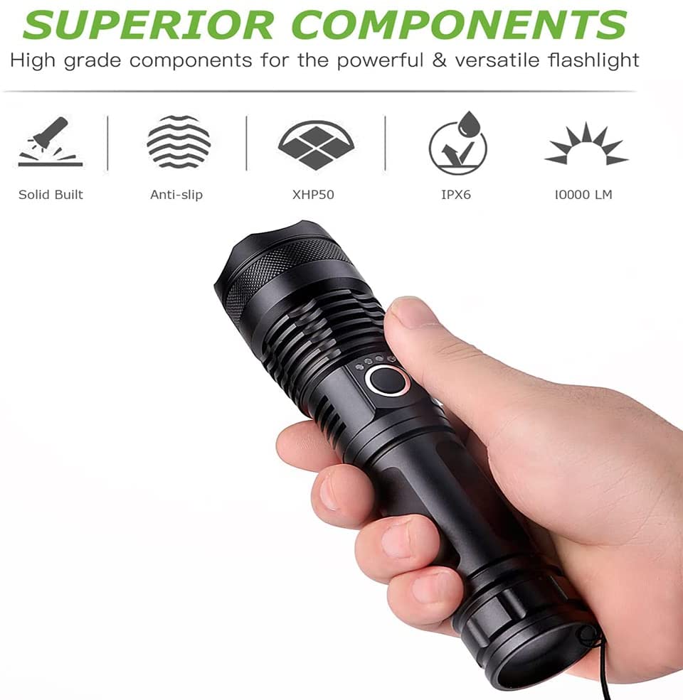 Strong Light LED Telescopic Flashlight