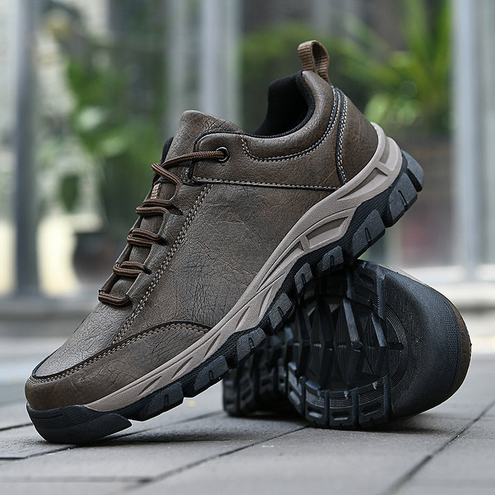 Casual Men's Leather Hiking Shoes