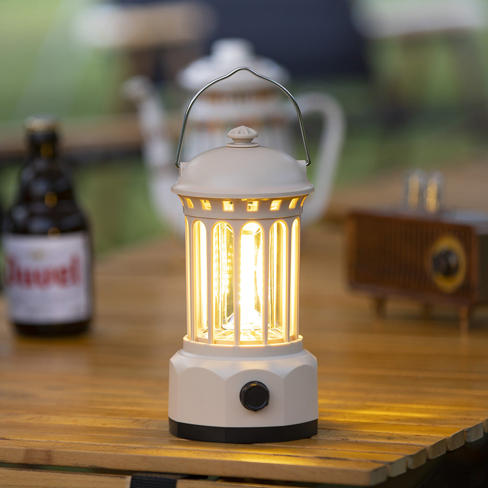 COB Portable Tent Light Retro Barn Lantern