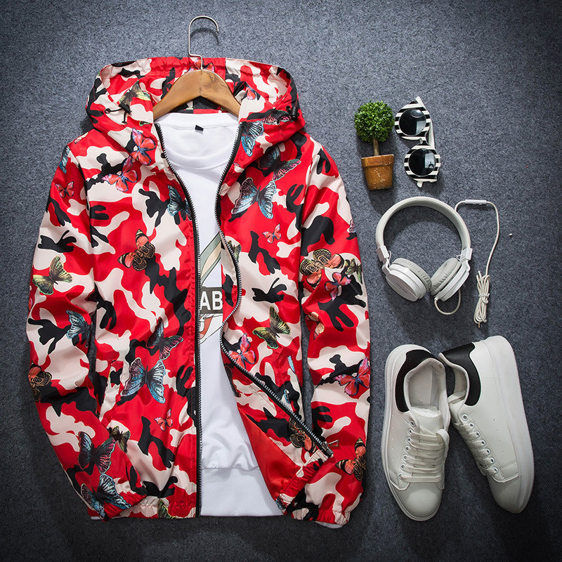 Spring and Autumn Youth Camouflage Print Jacket
