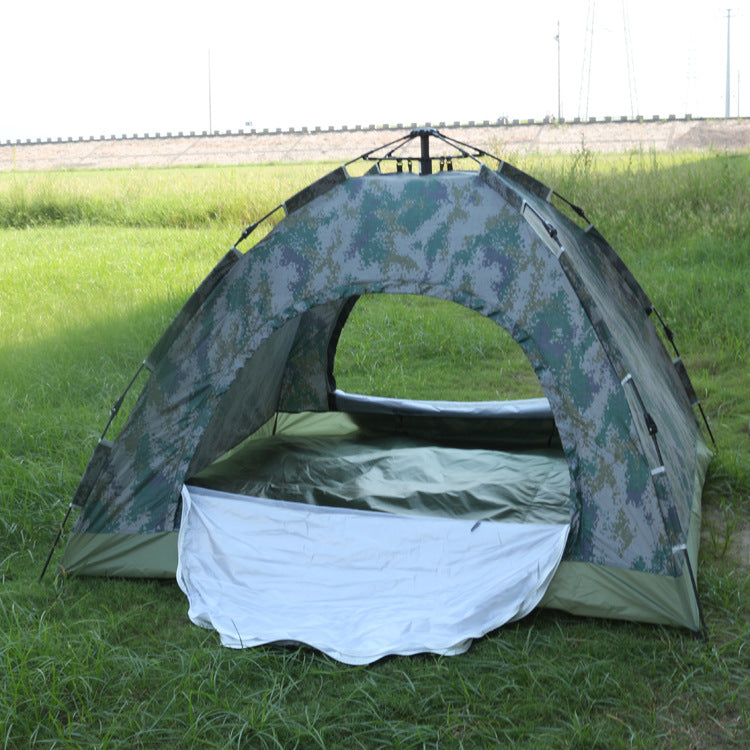 Outdoor Travel Tent 3-4 People Camouflage Tent