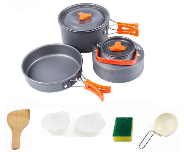 Portable Cookware Mess Kit Camping Hiking Picnic
