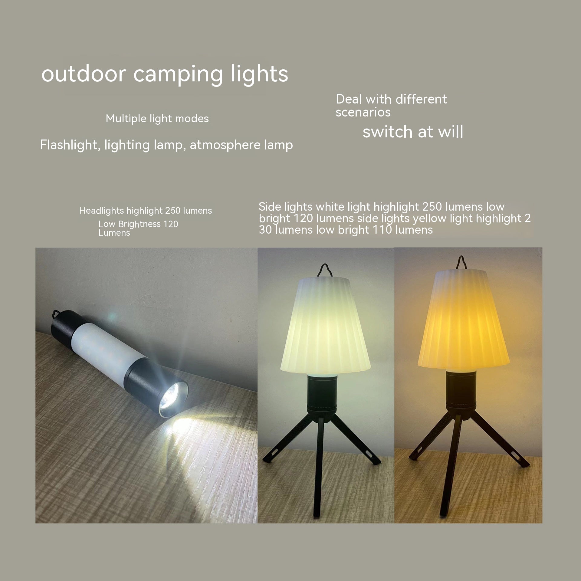 Camping Lantern Outdoor Lighting LED Light