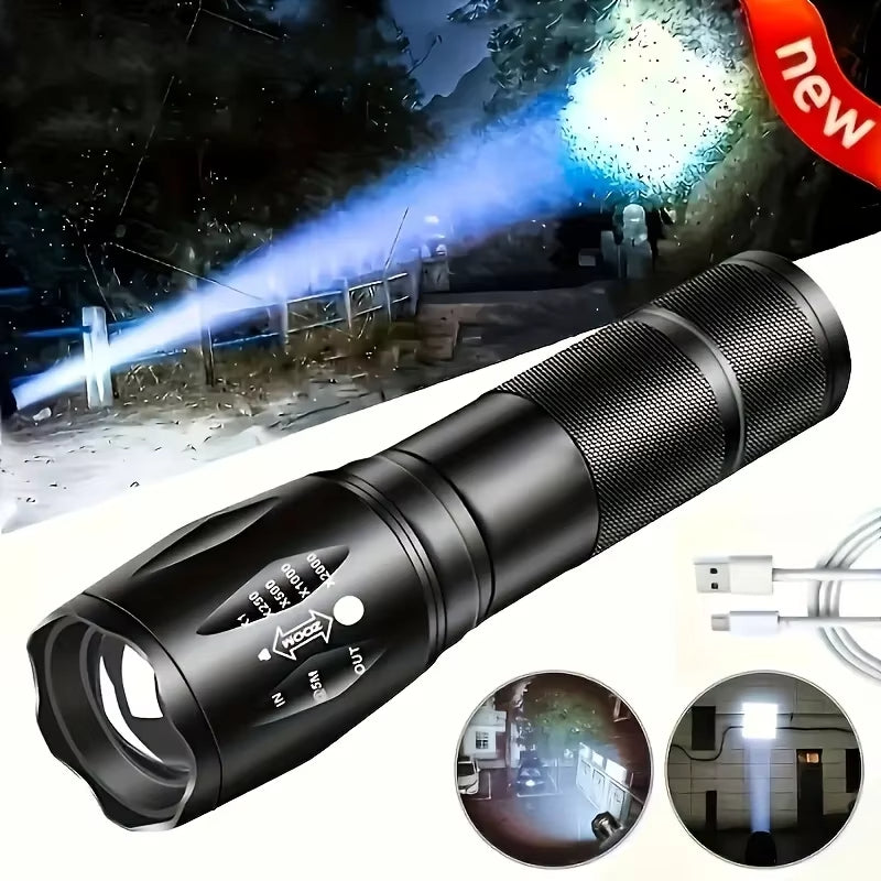 High Power LED Tactical Flashlight 5-Mode