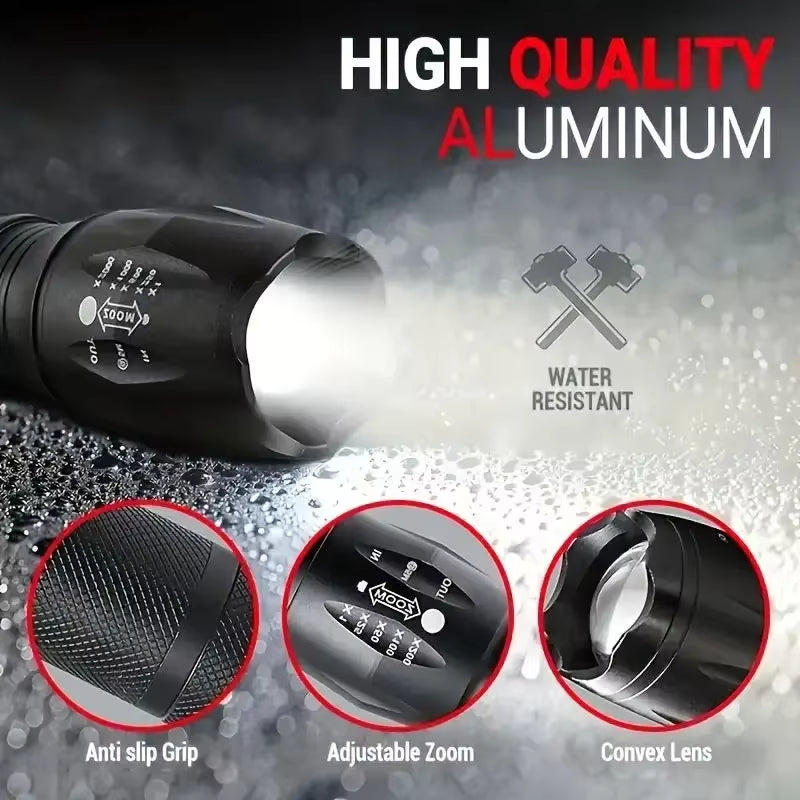 High Power LED Tactical Flashlight 5-Mode