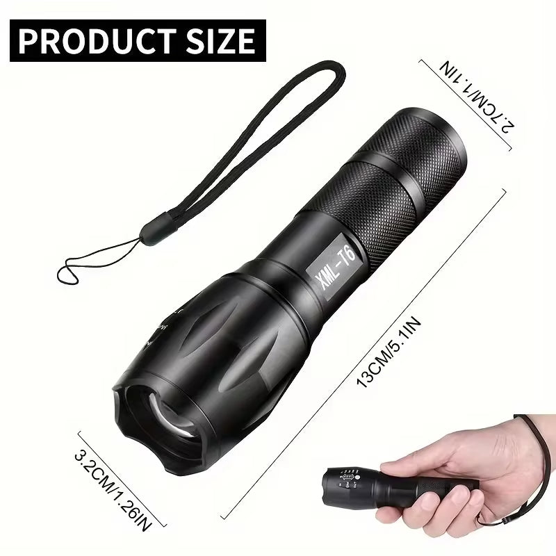 High Power LED Tactical Flashlight 5-Mode