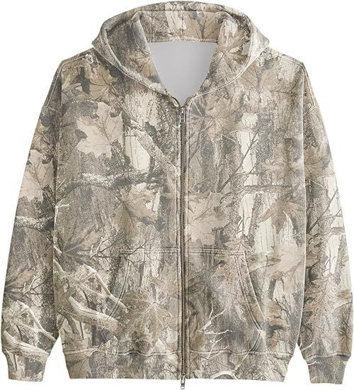 Women Camouflage Hooded Jacket