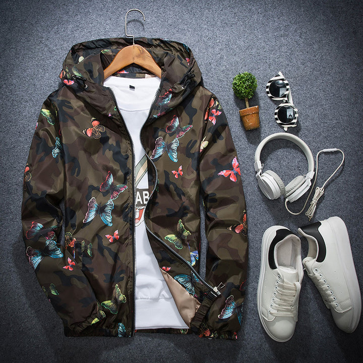 Spring and Autumn Youth Camouflage Print Jacket
