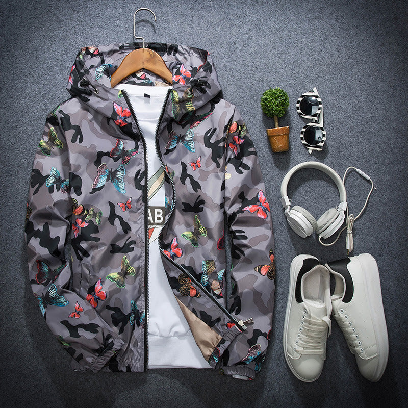Spring and Autumn Youth Camouflage Print Jacket