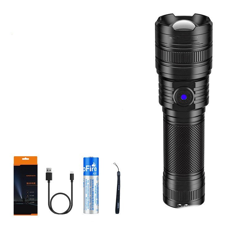 Telescopic Focusing Aluminum Alloy Flashlight