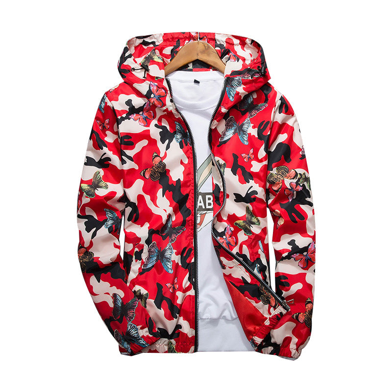 Spring and Autumn Youth Camouflage Print Jacket