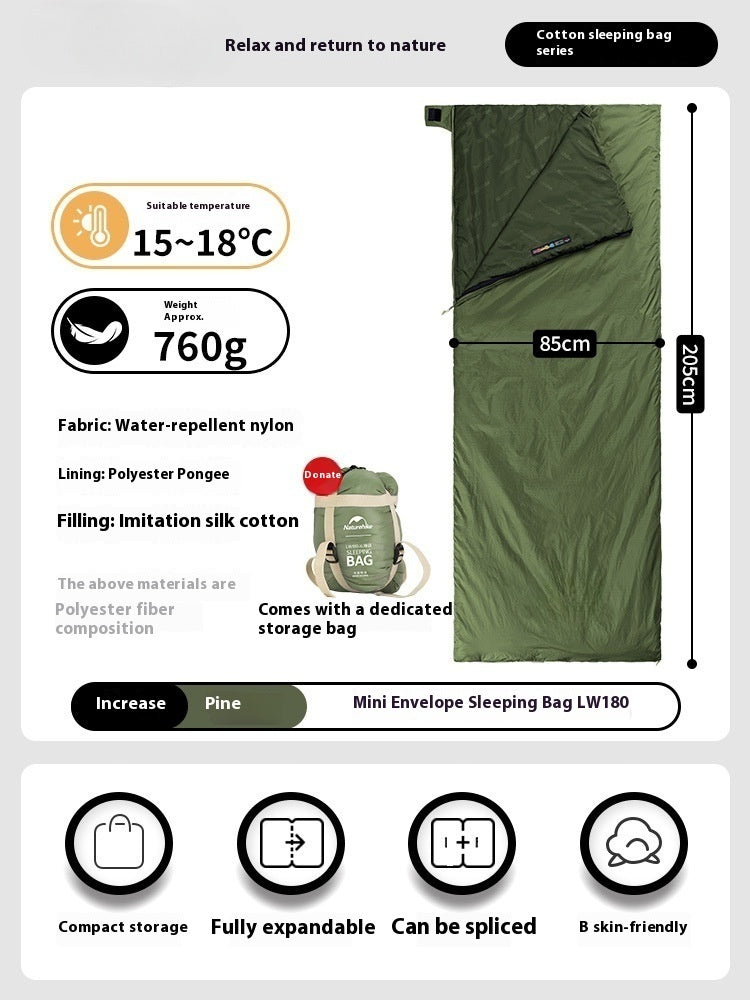 Summer Envelope Thin Sleeping Bag