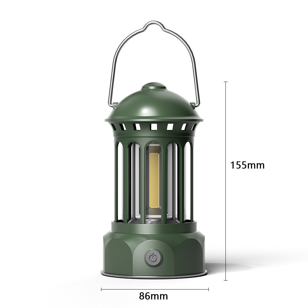 COB Portable Tent Light Retro Barn Lantern