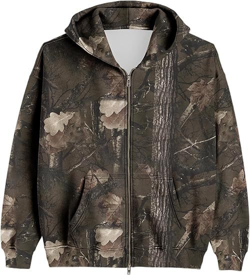 Women Camouflage Hooded Jacket