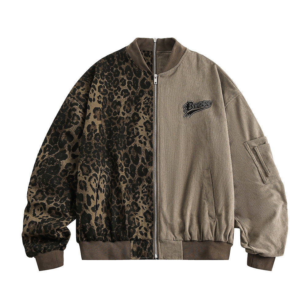 Camouflage Stitching Baseball Uniform Jacket