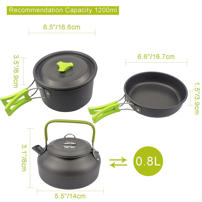 Camping Combination Suit Pot Folding