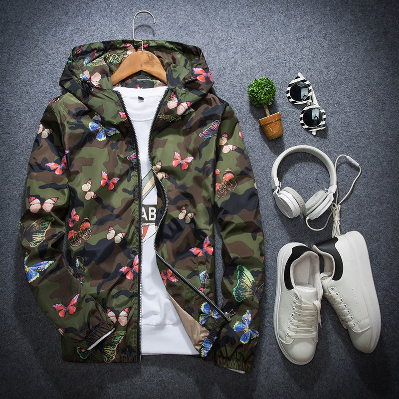 Spring and Autumn Youth Camouflage Print Jacket