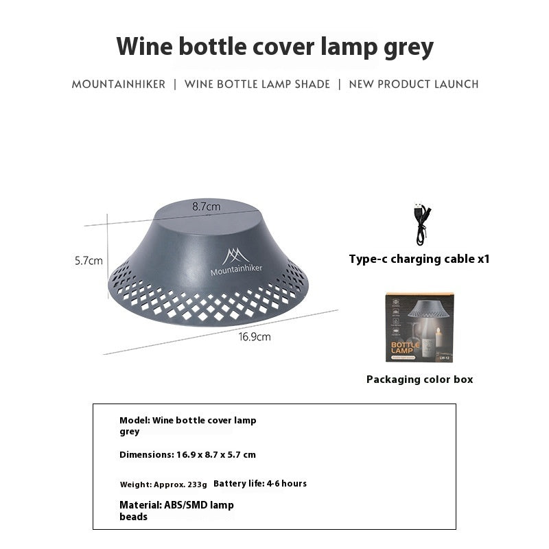 Wine Bottle Lampshade Outdoor Camping Lantern