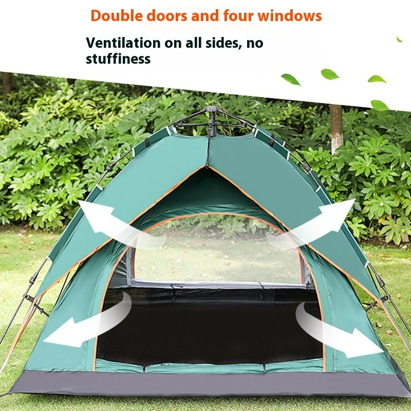 Double-layer 3-4 People Oxford Cloth Camping Tent