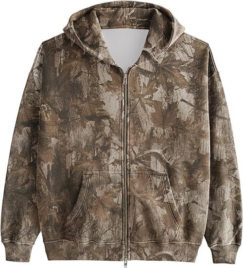 Women Camouflage Hooded Jacket