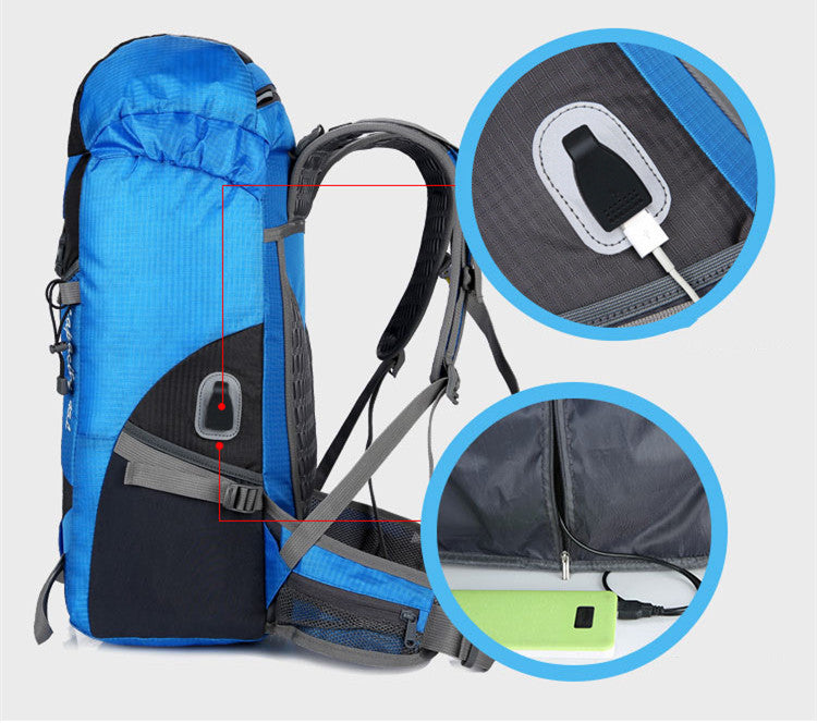 Outdoor Mountaineering Bag USB Charging