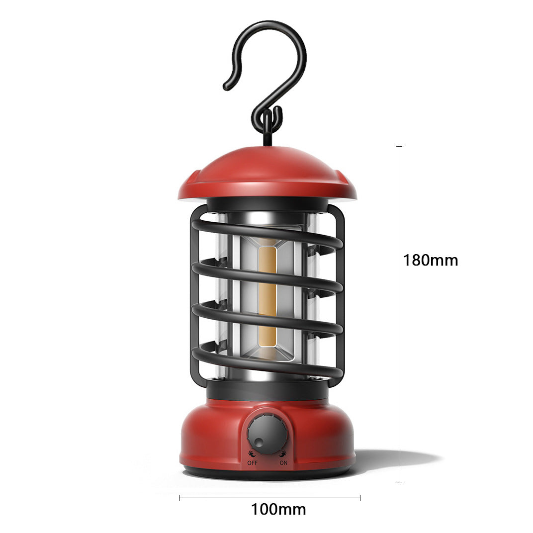 COB Portable Tent Light Retro Barn Lantern
