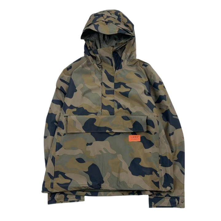 Camouflage Hooded Pullover Print Casual Jacket
