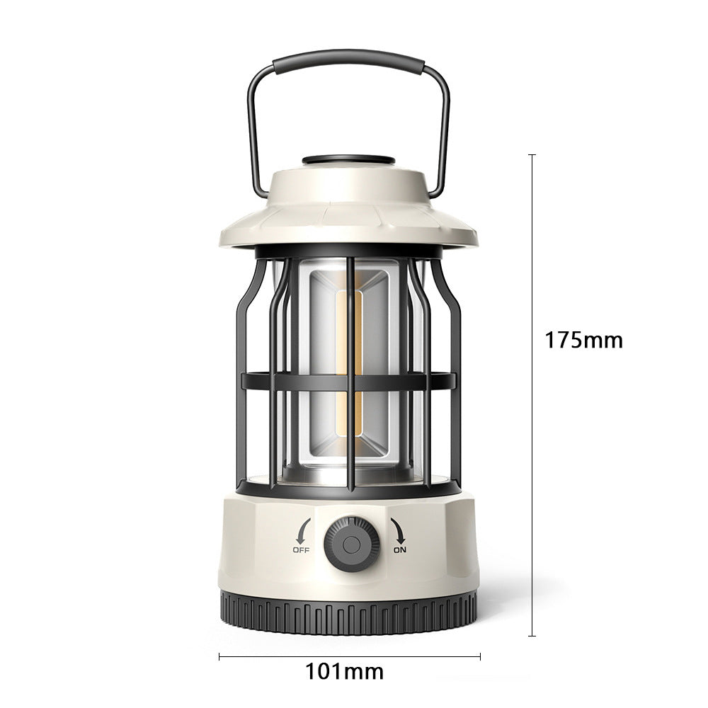 COB Portable Tent Light Retro Barn Lantern
