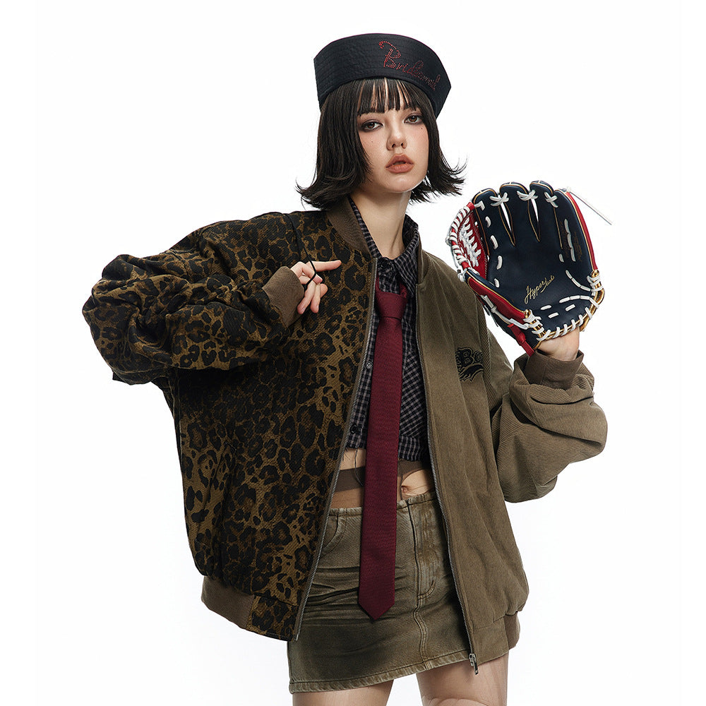 Camouflage Stitching Baseball Uniform Jacket
