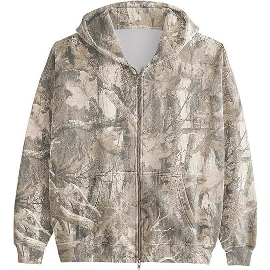 Women Camouflage Hooded Jacket