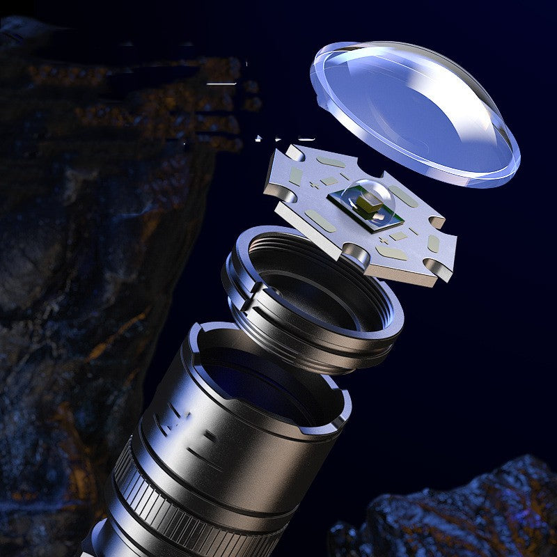 Telescopic Focusing Aluminum Alloy Flashlight