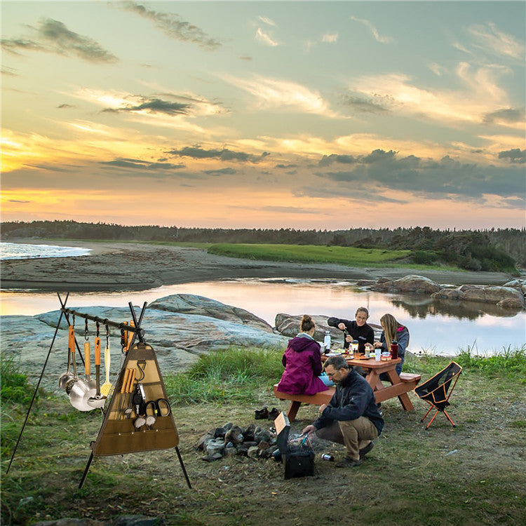 Camping Hanging Cookware Foldable Tableware Bag