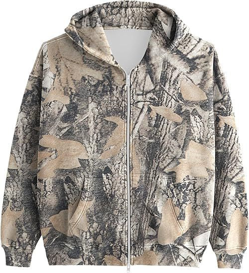 Women Camouflage Hooded Jacket
