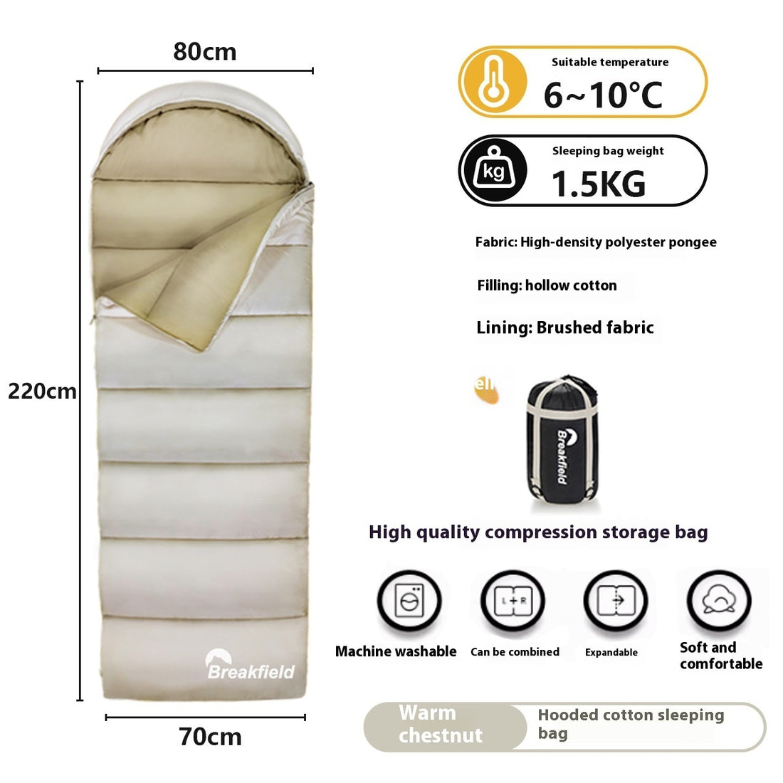 Thickened Waterproof Cotton Sleeping Bag