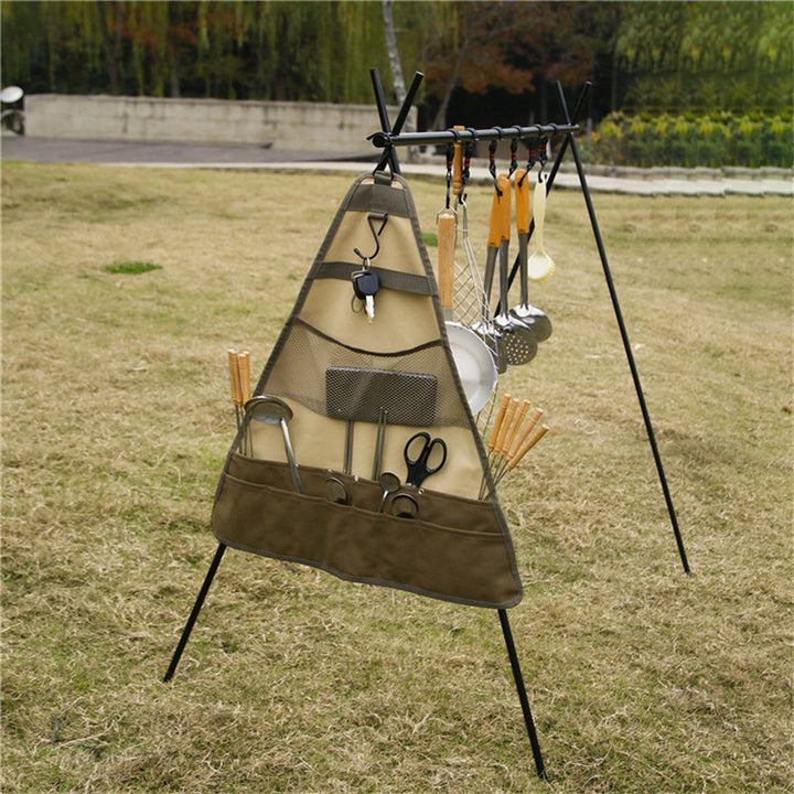 Camping Hanging Cookware Foldable Tableware Bag